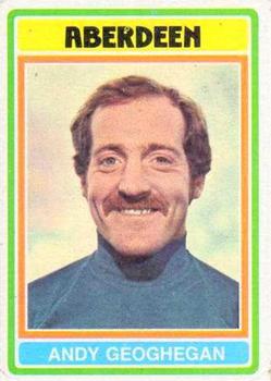 1976-77 Topps Footballers (Scottish, Red backs) #38 Andy Geoghegan Front