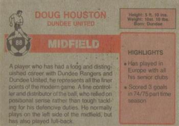 1976-77 Topps Footballers (Scottish, Red backs) #88 Doug Houston Back