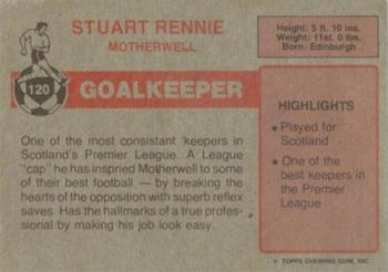 1976-77 Topps Footballers (Scottish, Red backs) #120 Stuart Rennie Back