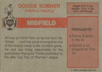 1976-77 Topps Footballers (Scottish, Red backs) #121 Doug Somner Back