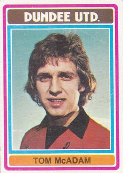 1976-77 Topps Footballers (Scottish, Red backs) #128 Tom McAdam Front