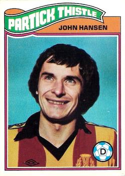 1978-79 Topps Footballers (Scottish, Green backs) #64 John Hansen Front
