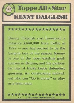 1978-79 Topps Footballers (Scottish, Green backs) #120 Ken Dalglish Back