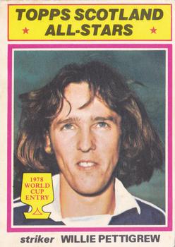1978-79 Topps Footballers (Scottish, Green backs) #124 Willie Pettigrew Front