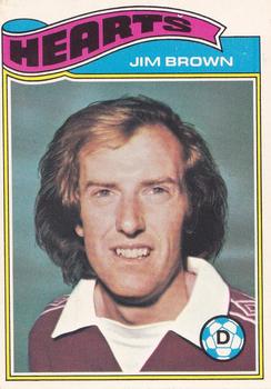 1978-79 Topps Footballers (Scottish, Green backs) #125 Jim Brown Front