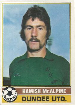 1977-78 Topps Footballers (Scottish, Yellow backs) #5 Hamish McAlpine Front