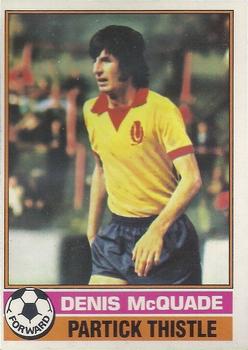1977-78 Topps Footballers (Scottish, Yellow backs) #91 Denis McQuade Front