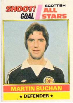 1977-78 Topps Footballers (Scottish, Yellow backs) #108 Martin Buchan Front