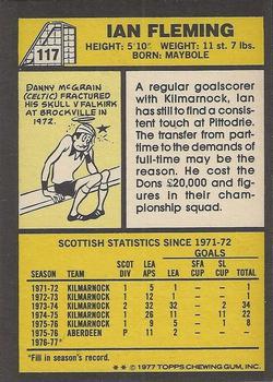 1977-78 Topps Footballers (Scottish, Yellow backs) #117 Ian Fleming Back