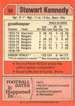 1979-80 Topps Footballers (Scottish, Red backs) #50 Stewart Kennedy Back