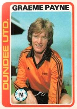 1979-80 Topps Footballers (Scottish, Red backs) #82 Graeme Payne Front