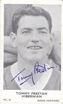 1962-63 A&BC Footballers (Scottish) #21 Tommy Preston Front