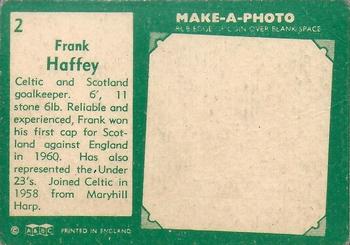 1963-64 A&BC Footballers (Scottish) #2 Frank Haffey Back