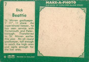 1963-64 A&BC Footballers (Scottish) #7 Dick Beattie Back