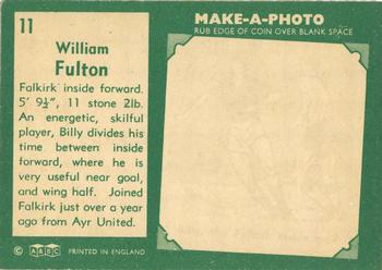 1963-64 A&BC Footballers (Scottish) #11 William Fulton Back