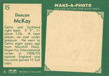 1963-64 A&BC Footballers (Scottish) #15 Duncan MacKay Back