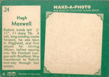 1963-64 A&BC Footballers (Scottish) #24 Hugh Maxwell Back