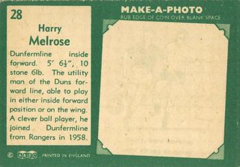 1963-64 A&BC Footballers (Scottish) #28 Harry Melrose Back