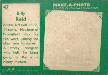 1963-64 A&BC Footballers (Scottish) #42 Billy Reid Back