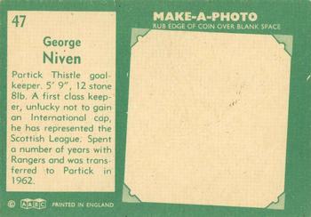 1963-64 A&BC Footballers (Scottish) #47 George Niven Back