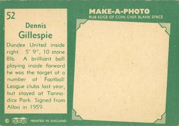 1963-64 A&BC Footballers (Scottish) #52 Dennis Gillespie Back