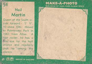 1963-64 A&BC Footballers (Scottish) #54 Neil Martin Back