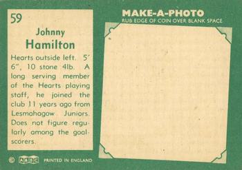 1963-64 A&BC Footballers (Scottish) #59 Johnny Hamilton Back