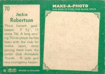 1963-64 A&BC Footballers (Scottish) #70 Jocky Robertson Back