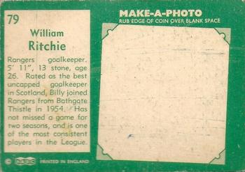 1963-64 A&BC Footballers (Scottish) #79 William Ritchie Back