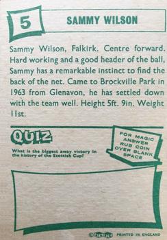 1964-65 A&BC Footballers (Scottish, Green backs) #5 Sammy Wilson Back