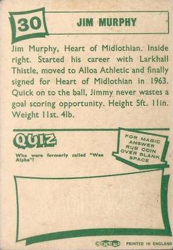 1964-65 A&BC Footballers (Scottish, Green backs) #30 Jim Murphy Back