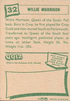 1964-65 A&BC Footballers (Scottish, Green backs) #32 Willie Morrison Back