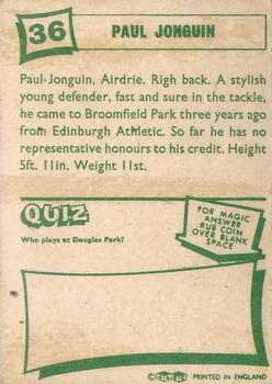 1964-65 A&BC Footballers (Scottish, Green backs) #36 Paul Jonquin Back