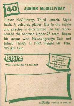 1964-65 A&BC Footballers (Scottish, Green backs) #40 Findlay McGillivray Back