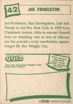1964-65 A&BC Footballers (Scottish, Green backs) #42 Joe Frickleton Back