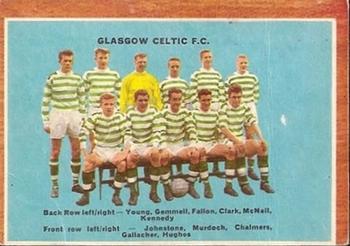 1964-65 A&BC Footballers (Scottish, Green backs) #44 Celtic Team Group Front