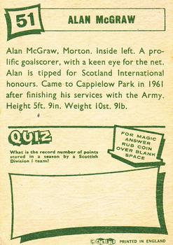 1964-65 A&BC Footballers (Scottish, Green backs) #51 Allan McGraw Back