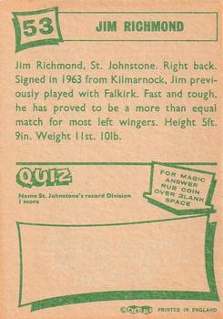 1964-65 A&BC Footballers (Scottish, Green backs) #53 Jim Richmond Back
