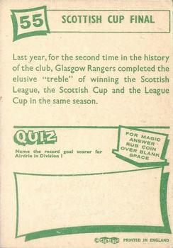 1964-65 A&BC Footballers (Scottish, Green backs) #55 Scottish Cup Final Back