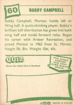 1964-65 A&BC Footballers (Scottish, Green backs) #60 Bobby Campbell Back