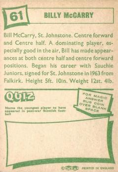 1964-65 A&BC Footballers (Scottish, Green backs) #61 Bill McGarry Back
