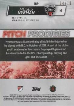 2020 Topps MLS - Red #189 Moses Nyeman Back