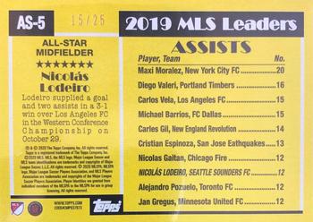 2020 Topps MLS - All-Star Orange #AS-5 Nicolas Lodeiro Back