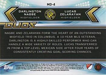 2020 Topps MLS - Duos #MD-4 Darlington Nagbe / Lucas Zelarayan Back