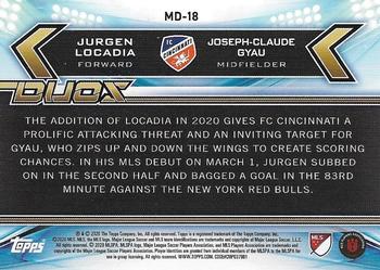 2020 Topps MLS - Duos #MD-18 Jürgen Locadia / Joseph-Claude Gyau Back
