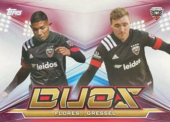 2020 Topps MLS - Duos Red #MD-9 Edison Flores / Julian Gressel Front