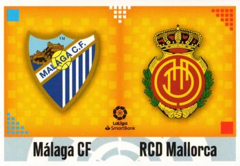 2020-21 Panini LaLiga Santander Este Stickers - LaLiga SmartBank Shields #7 Escudos - Malaga CF / RCD Mallorca Front