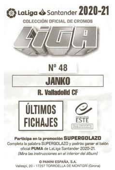 2020-21 Panini LaLiga Santander Este Stickers - Últimos Fichajes #48 Saidy Janko Back
