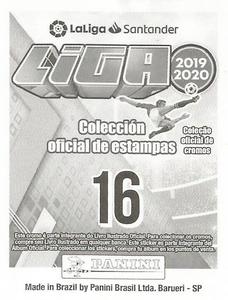 2019-20 Panini LaLiga Santander Stickers (Brazil) #16 Angel Correa Back