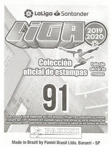 2019-20 Panini LaLiga Santander Stickers (Brazil) #91 Gareth Bale Back